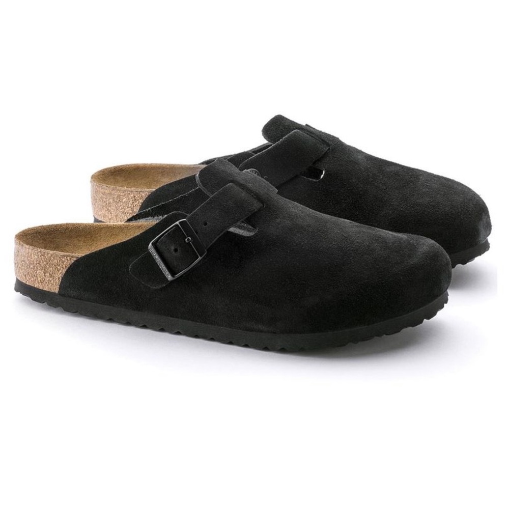 Birkenstock Boston Clogs Size US 9/EU 40 Black